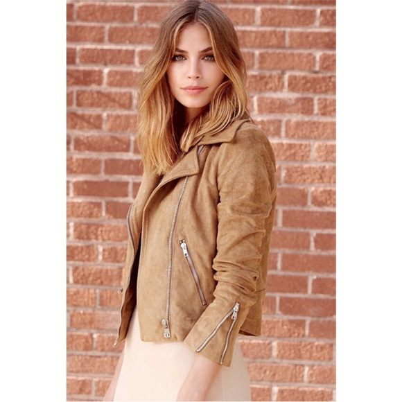 LULUS Suede with Love Tan Suede Moto Jacket - Picture 7 of 10